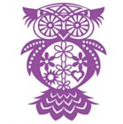 Marabu Stencil - FLOWER OWL